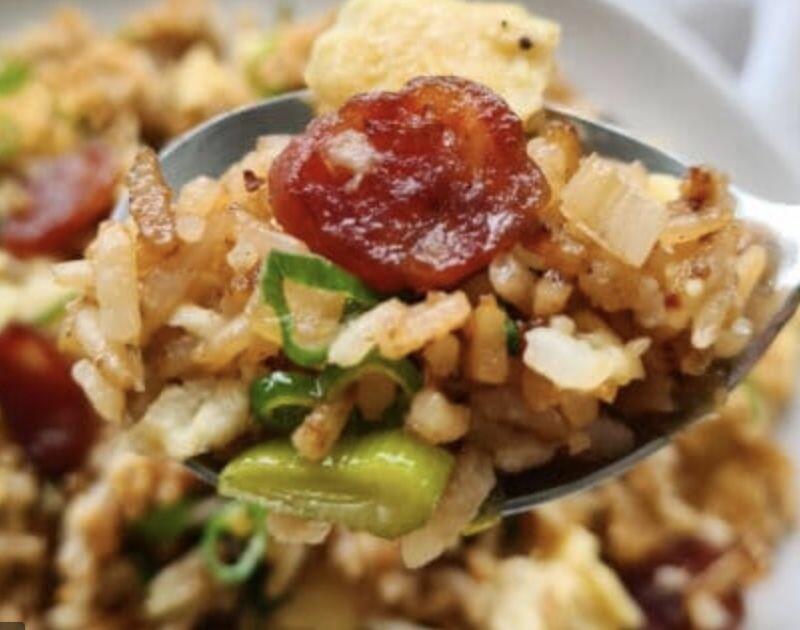 Chinese Sausage Soy Sauce Fried Rice