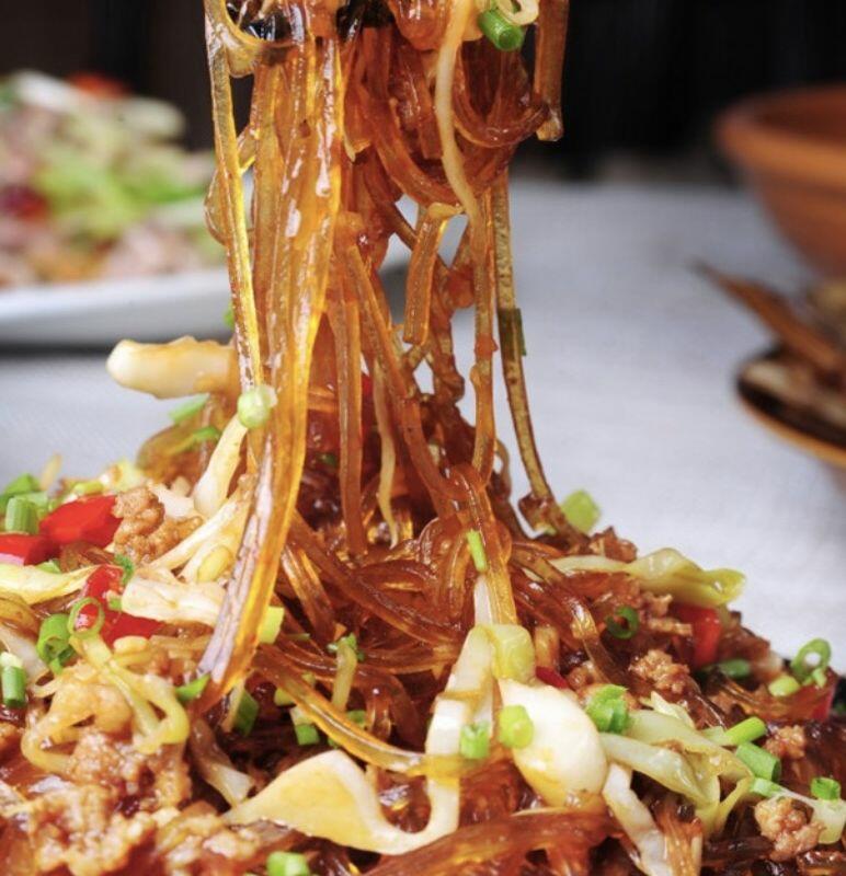 Spicy Stir Fry Sweet Potato Noodles