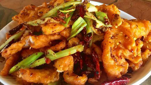 Spicy Dry Stir Fried Fish